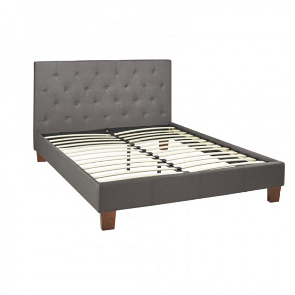 GR BED FRAME W. SLAT SYSTEM GREY